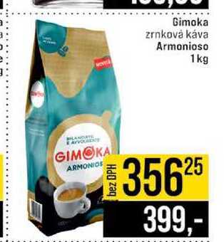 Gimoka zrnková káva Armonioso 1kg v akci