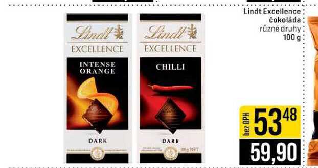 Lindt Excellence čokoláda různé druhy 100 g 
