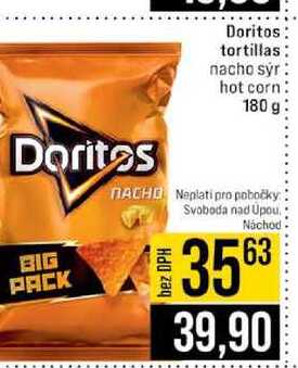 Doritos tortillas nacho sýr hot corn 180 g  