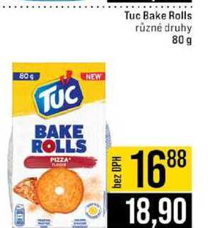 Tuc Bake Rolls různé druhy 80 g