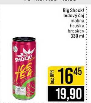 Big Shock! ledový čaj malina hruška broskev 330 ml 