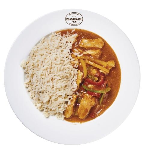 Kuřecí nudličky samuraj s dušenou rýží