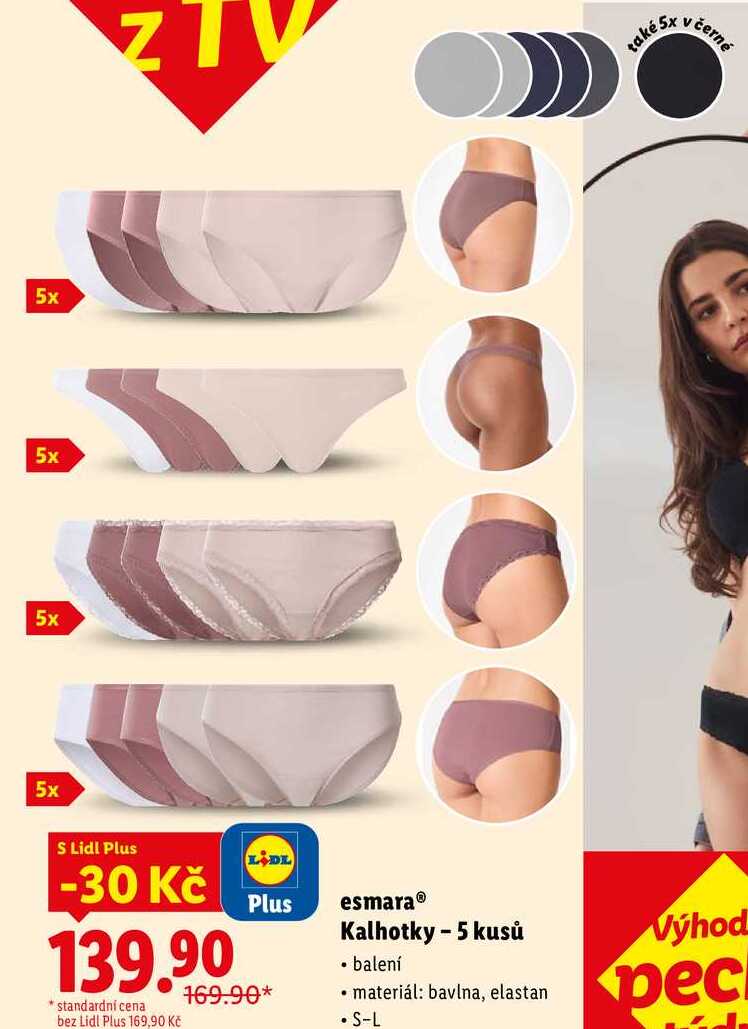 esmara Kalhotky -5 kusů 