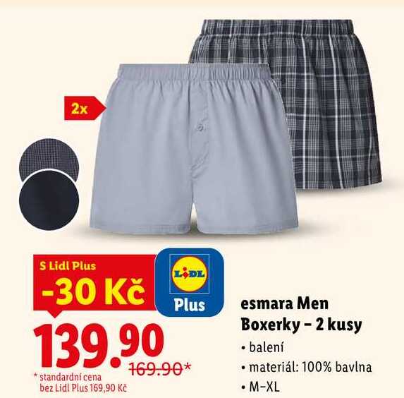 esmara Men Boxerky - 2 kusy
