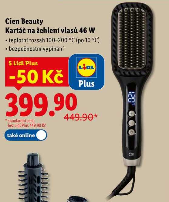 Cien Beauty Kartáč na žehlení vlasů 46 W 