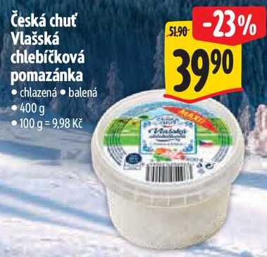 Česká chuť Vlašská chlebíčková pomazánka, 400 g