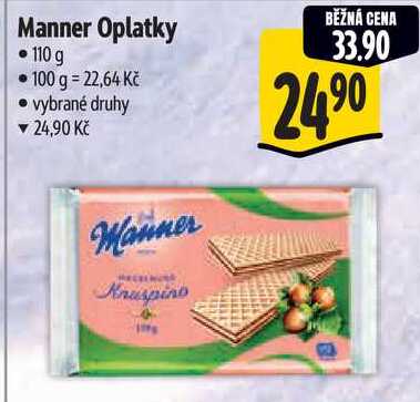 Manner Oplatky, 110 g