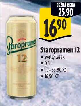 Staropramen 12, 0,5 l