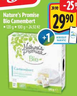 Nature's Promise Bio Camembert, 120 g 