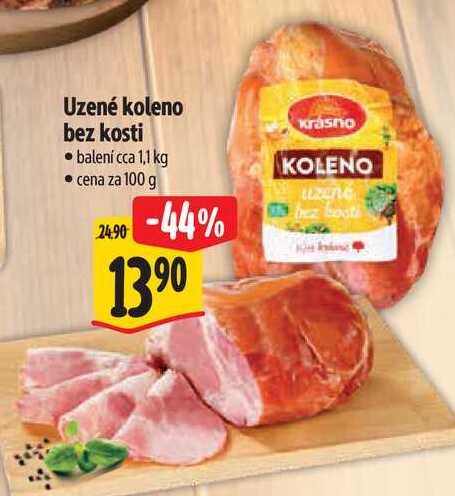 Uzené koleno bez kosti, cena za 100 g