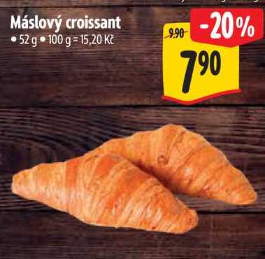Máslový croissant, 52 g