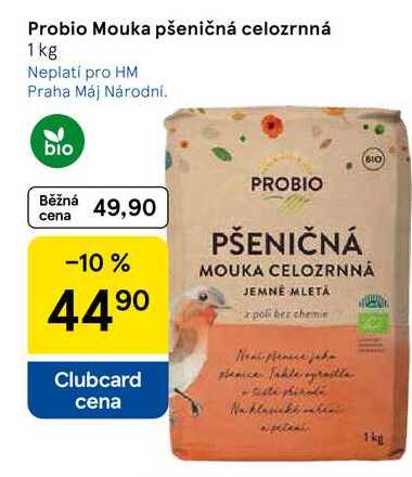 Probio Mouka pšeničná celozrnná, 1 kg
