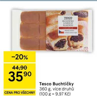 Tesco Buchtičky, 360 g, více druhů  
