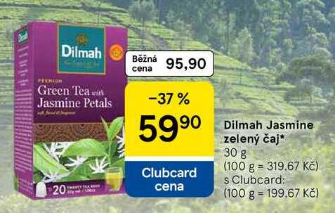 Dilmah Jasmine zelený čaj, 30 g 