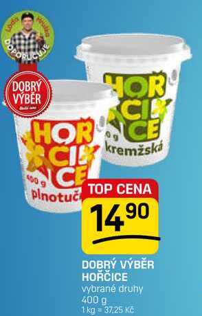 DOBRÝ VÝBĚR HOŘČICE vybrané druhy 400 g 