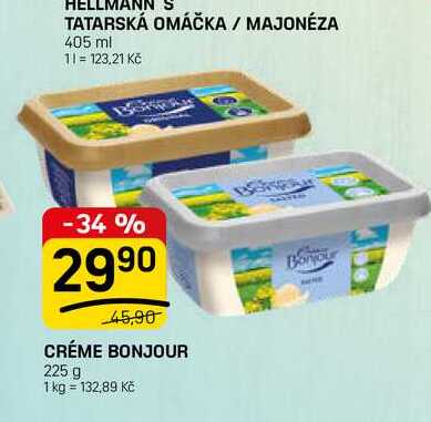 CRÉME BONJOUR 225 g  v akci