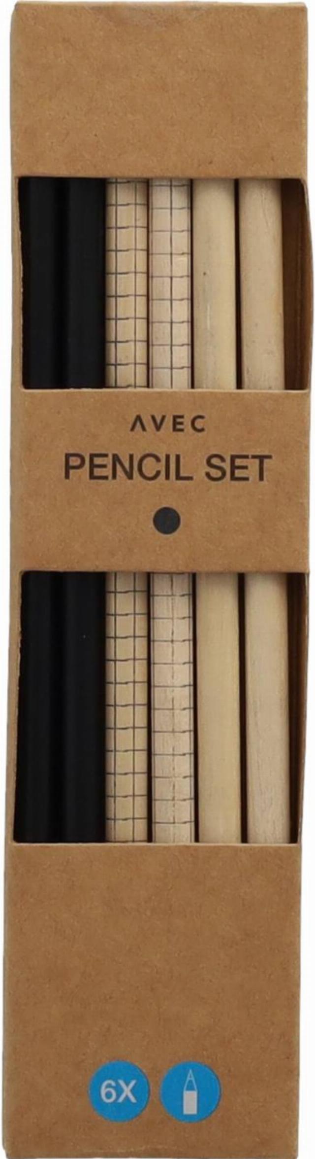 Tužky s gumou 6 ks v balení