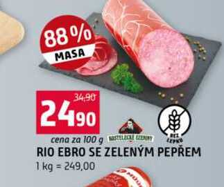 RIO EBRO SE ZELENÝM PEPŘEM 1 kg 100g