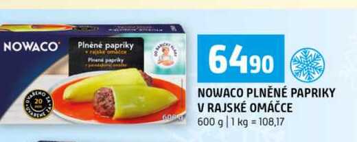 NOWACO PLNĚNÉ PAPRIKY V RAJSKÉ OMÁČCE 600 g