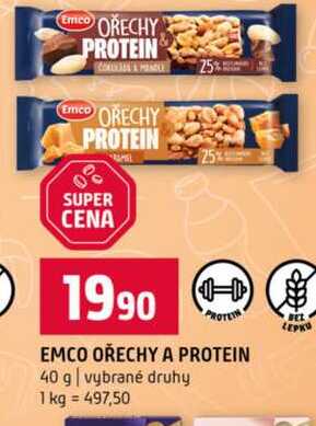 EMCO OŘECHY A PROTEIN 40 g vybrané druhy 