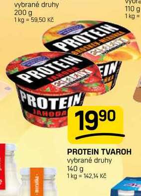 PROTEIN TVAROH vybrané druhy 140 g 