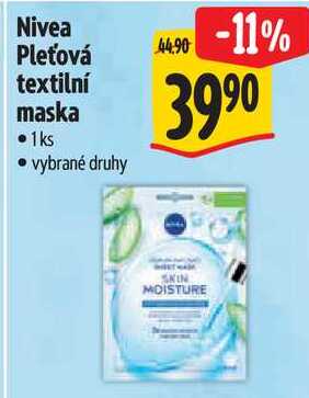 Nivea Pleťová textilní maska, 1 ks