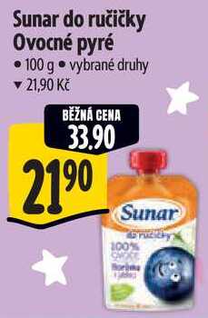 Sunar do ručičky Ovocné pyré, 100 g