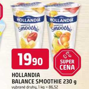 HOLLANDIA BALANCE SMOOTHIE 230 g