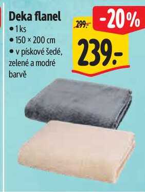 Deka flanel 