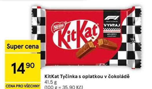KitKat Tyčinka s oplatkou v čokoládě, 41.5 g