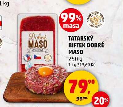 TATARSKÝ BIFTEK DOBRÉ MASO, 250 g 