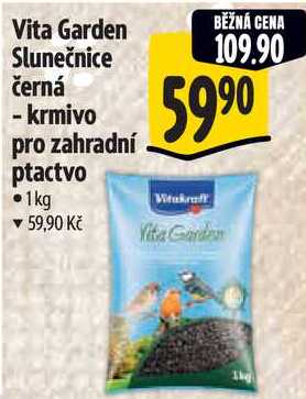 Vita Garden Slunečnice černá - krmivo pro zahradní ptactvo, 1 kg