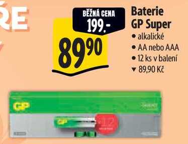 Baterie GP Super, 12 ks 