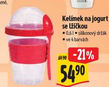 Kelímek na jogurt se lžičkou