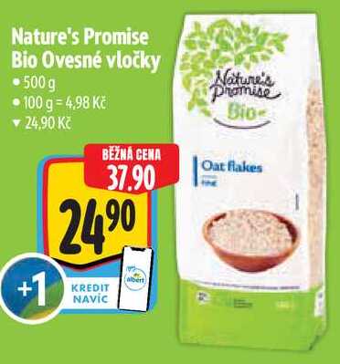 Nature's Promise Bio Ovesné vločky, 500 g