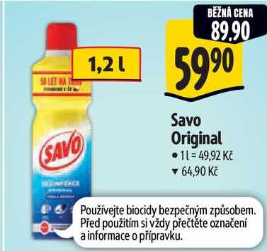 Savo Original, 1,2 l