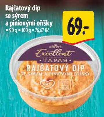 Rajčatový dip se sýrem a piniovými oříšky, 90 g