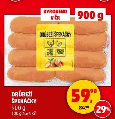DRŮBEŽÍ ŠPEKÁČKY, 900 g
