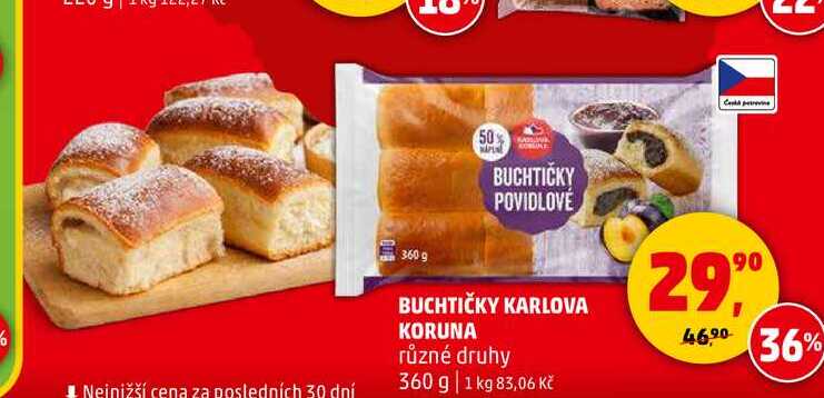 BUCHTIČKY KARLOVA KORUNA, 360 g