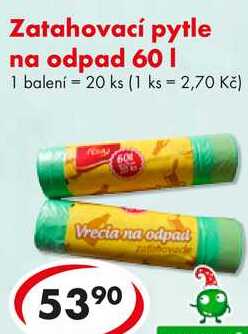 Zatahovací pytle na odpad 60 l, 20 ks 