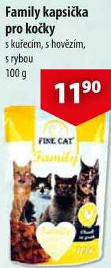 Family kapsička pro kočky, 100 g