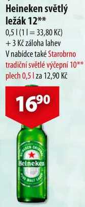 Heineken světlý ležák 12, 0,5 l