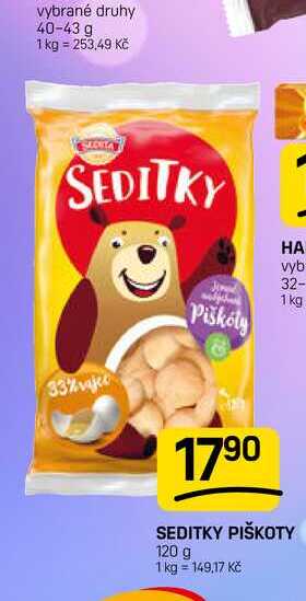 SEDITKY PIŠKOTY 120 g 