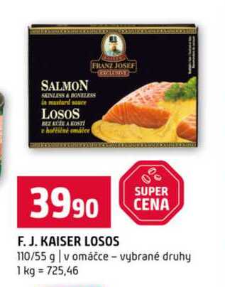 F. J. KAISER LOSOS 110/55 g v omáčce vybrané druhy 