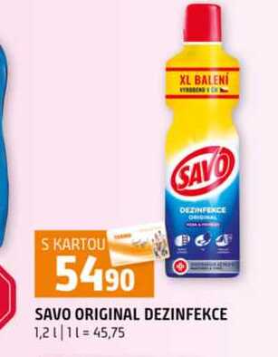 SAVO ORIGINAL DEZINFEKCE 1,2l