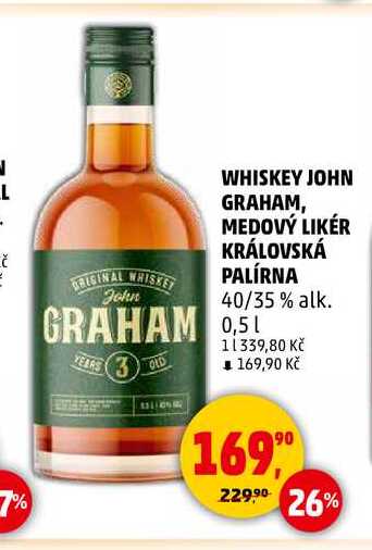 WHISKEY JOHN GRAHAM KRÁLOVSKÁ PALÍRNA, 0,5 l