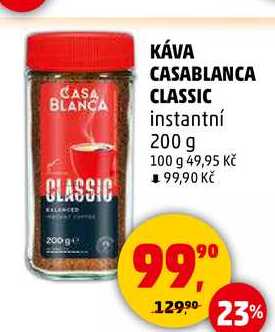 KÁVA CASABLANCA CLASSIC instantní, 200 g