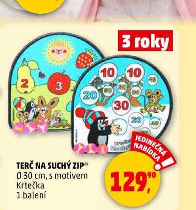 TERČ NA SUCHÝ ZIP, 1 balení