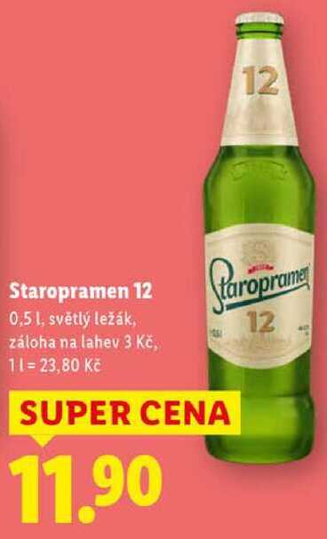 Staropramen 12, 0,5 l