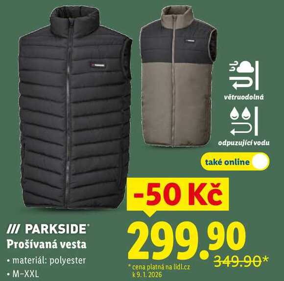 Prošívaná vesta 349.90* 